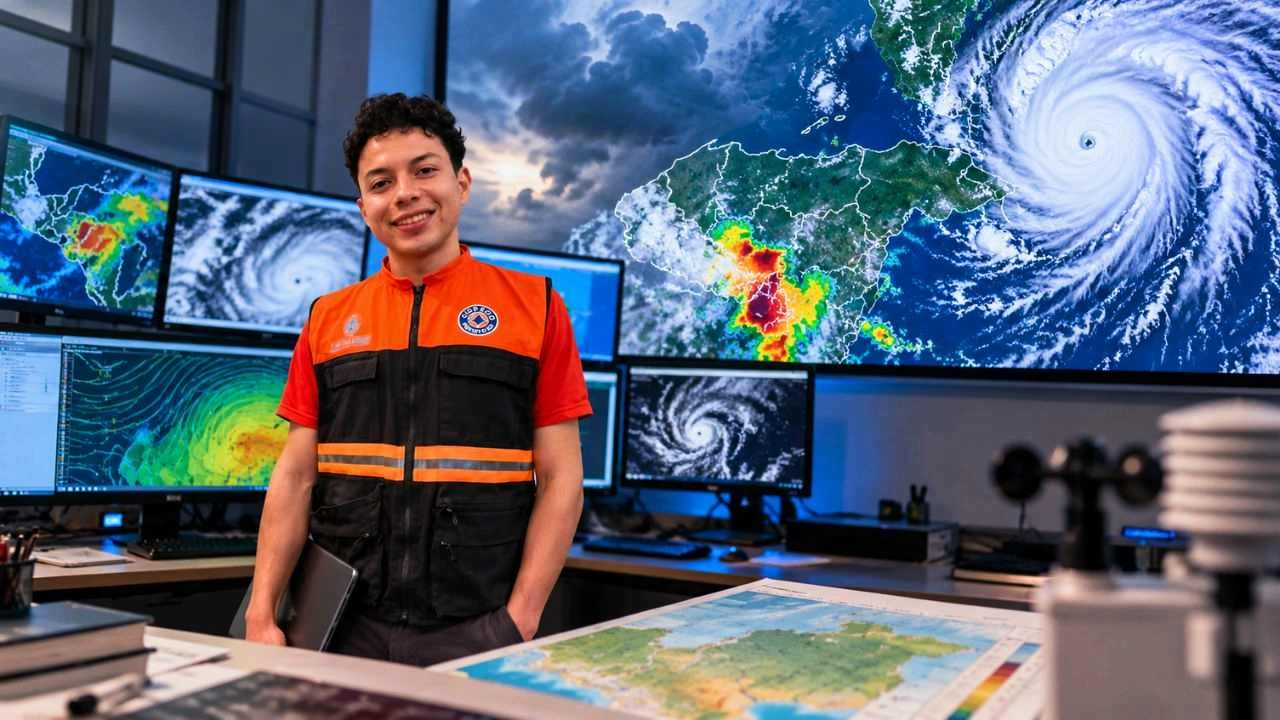 Imagen de Tiene 25 años y pronostica el clima en Honduras: así es Jorge Castellanos