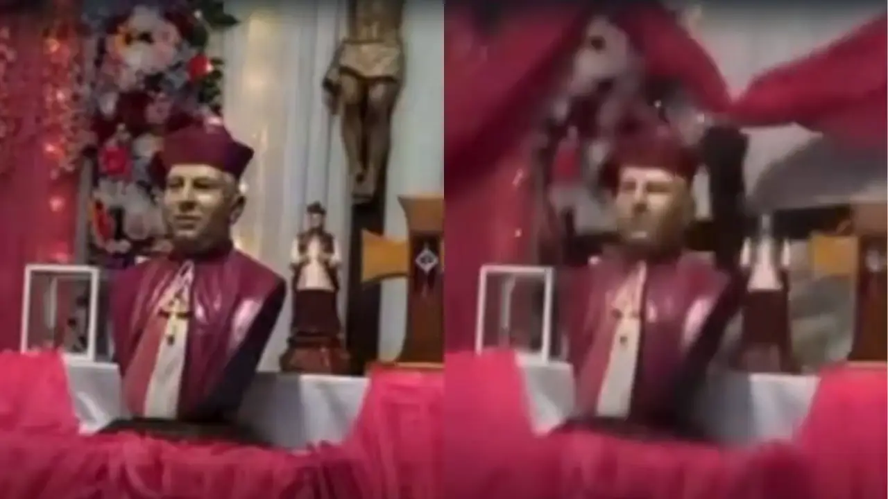 Otra cruz de madera cae en plena iglesia: estaban realizando un velorio Imagen de Otra cruz de madera cae en plena iglesia: estaban realizando un velorio