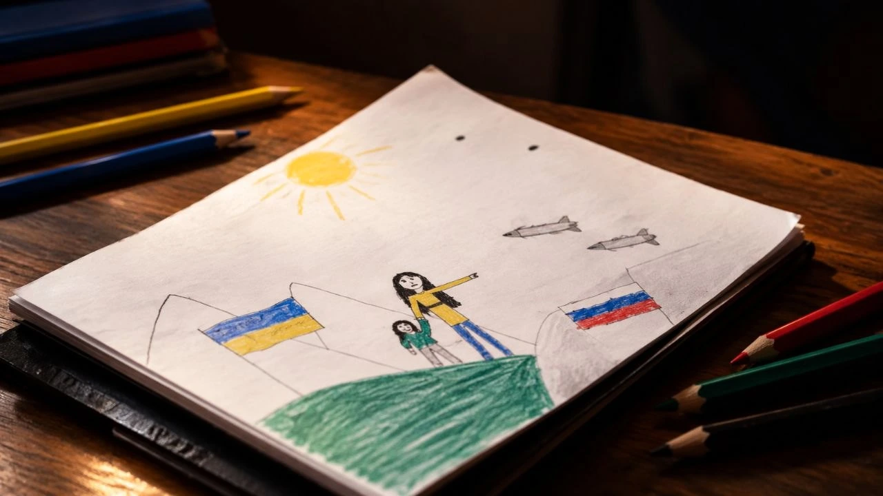 Un dibujo inocente, una guerra y una familia rusa en el exilio Imagen de Un dibujo inocente, una guerra y una familia rusa en el exilio