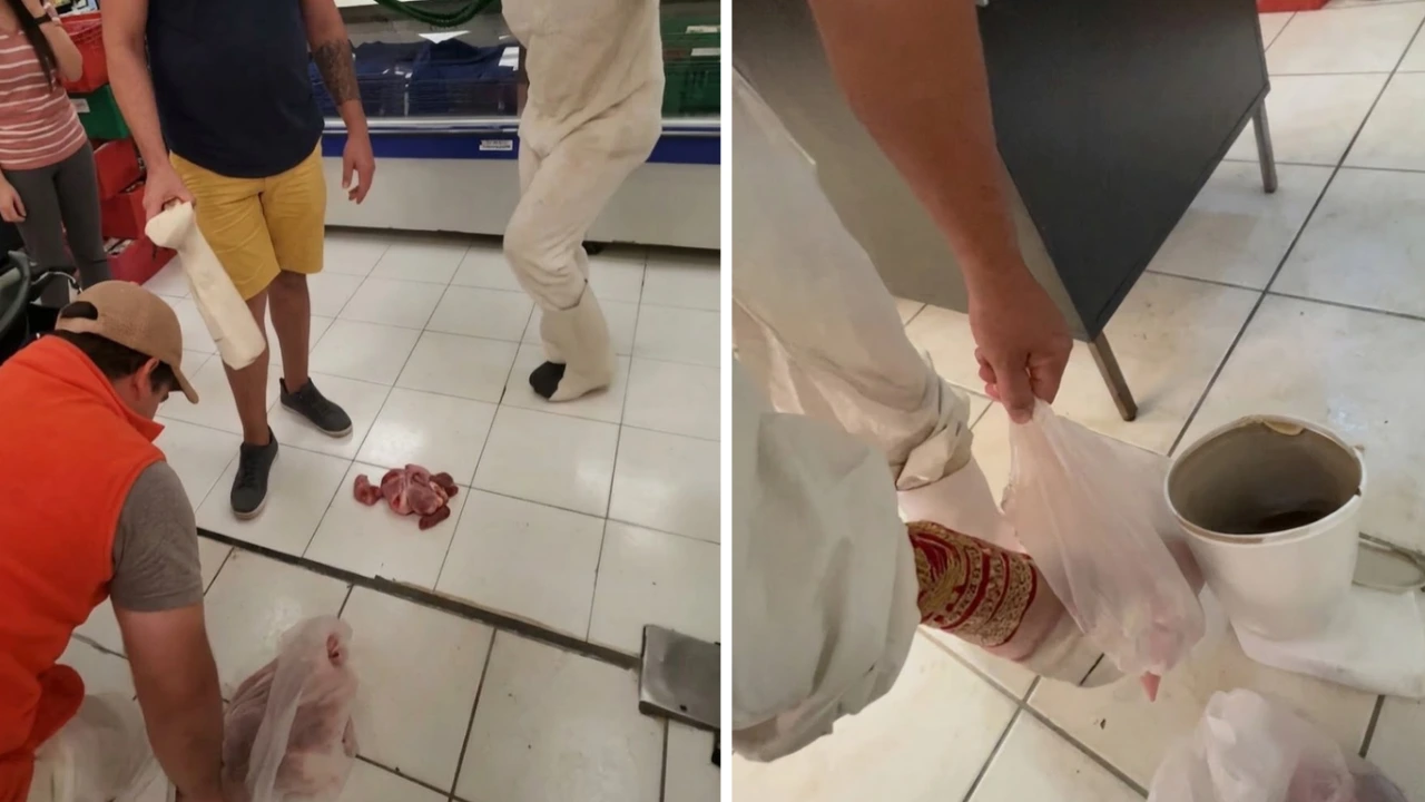 ¡Con las botas puestas! Empleados ocultaban 15 libras de carne en su calzado Imagen de ¡Con las botas puestas! Empleados ocultaban 15 libras de carne en su calzado