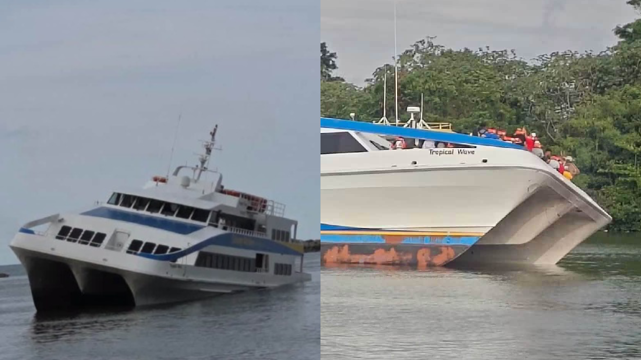 Imagen Principal de Nota: Momentos de pánico vivieron pasajeros de ferry que quedó encallado en La Ceiba