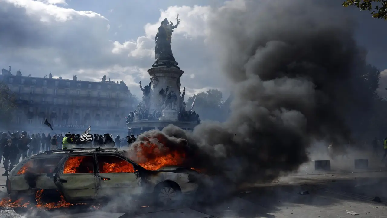 Imagen de Detenidas 400 personas en jornada de protesta masiva en Francia