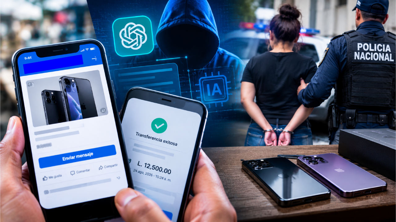 Policía revela cómo hondureña uso la IA para engañar a vendedores de celulares Imagen de Policía revela cómo hondureña uso la IA para engañar a vendedores de celulares