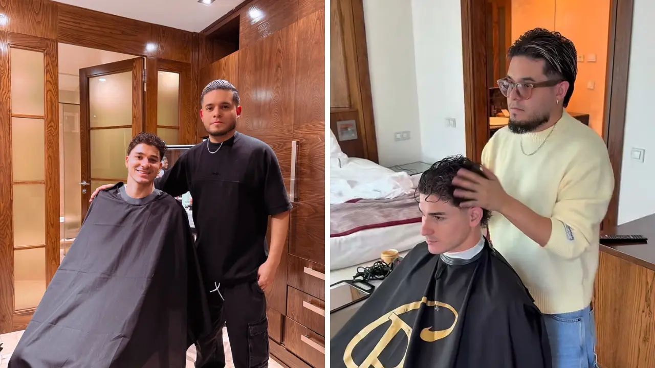 Barbero hondureño conquista a Julián Álvarez con su talento en España Imagen de Barbero hondureño conquista a Julián Álvarez con su talento en España