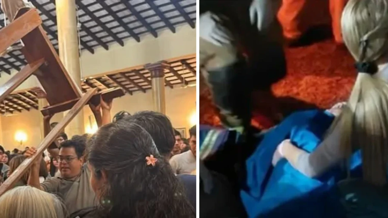 Otro accidente en iglesia: ventilador se desploma sobre mujer Imagen de Otro accidente en iglesia: ventilador se desploma sobre mujer