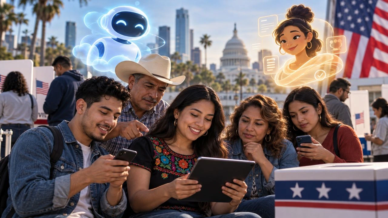 'Nubi' y 'Doña Rosa': las IA que orientan a votantes latinos en EE. UU. Imagen de 'Nubi' y 'Doña Rosa': las IA que orientan a votantes latinos en EE. UU.