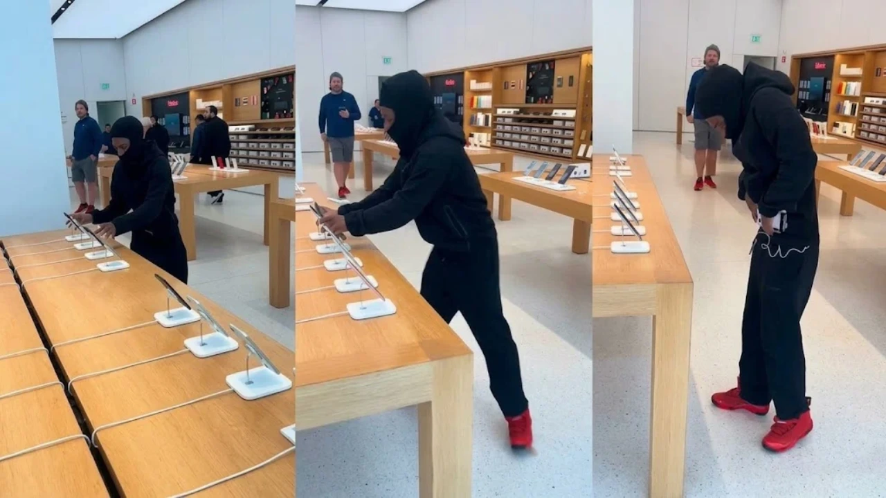 ¡Como Pedro por su casa! hombre se roba celulares de tienda Apple Imagen de ¡Como Pedro por su casa! hombre se roba celulares de tienda Apple