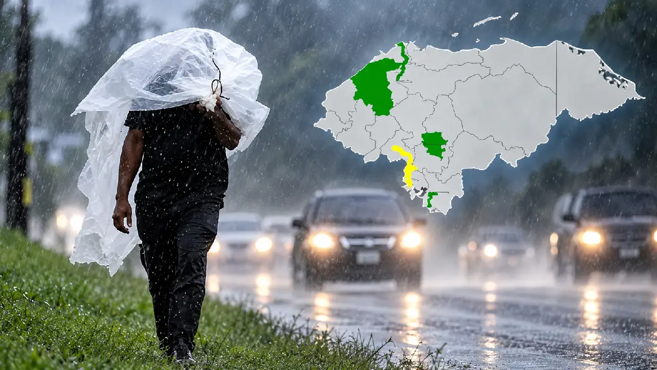 Lluvias por vaguada en jueves morazánico: zonas con más agua y en alerta verde Imagen de Lluvias por vaguada en jueves morazánico: zonas con más agua y en alerta verde
