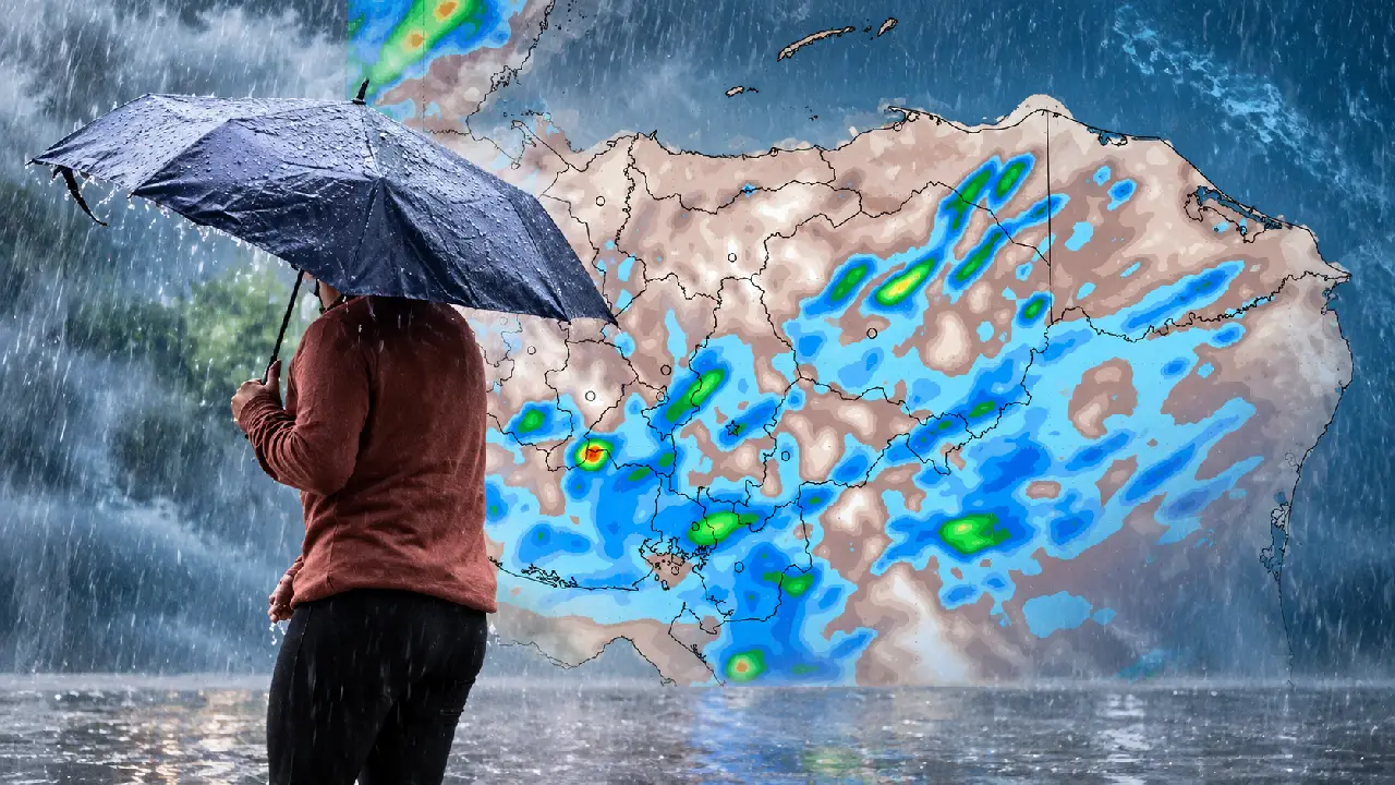 ¿Cuánta lluvia caerá este martes en Honduras? El pronóstico del Cenaos Imagen de ¿Cuánta lluvia caerá este martes en Honduras? El pronóstico del Cenaos
