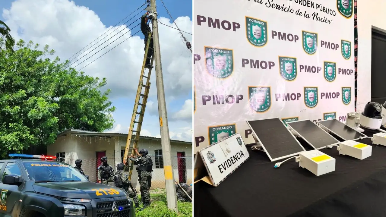 Imagen Principal de Nota: PM decomisa avanzado sistema de vigilancia de estructura criminal en SPS