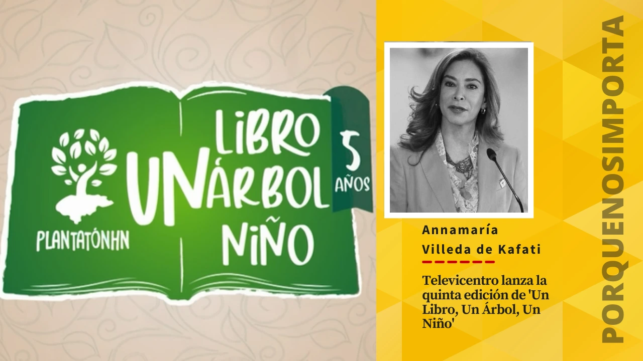 Televicentro impulsa la quinta edición de 'Un Libro, Un Árbol, Un Niño' Imagen de Televicentro impulsa la quinta edición de 'Un Libro, Un Árbol, Un Niño'