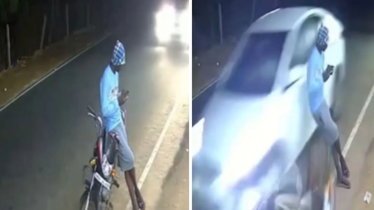 Video: Hombre se salva de milagro tras impacto de un carro en su moto Imagen de Video: Hombre se salva de milagro tras impacto de un carro en su moto