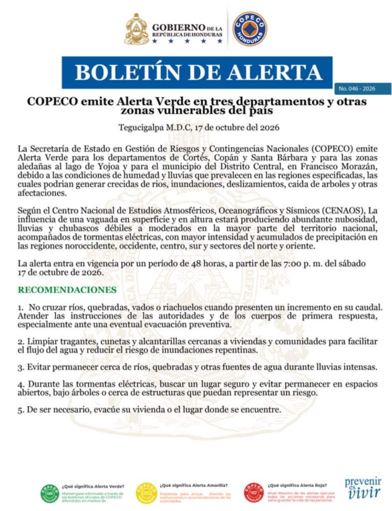 la alerta verde
