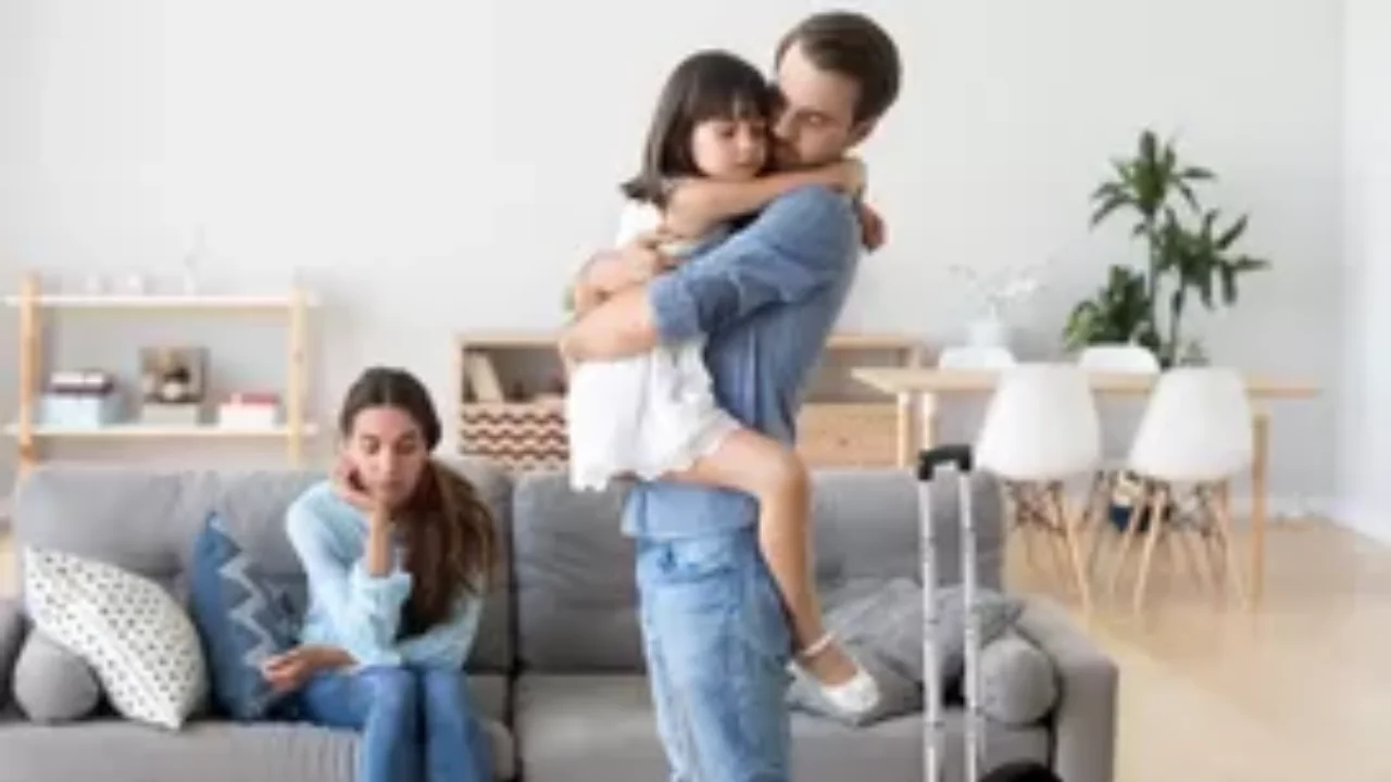 Foto de una familia triste