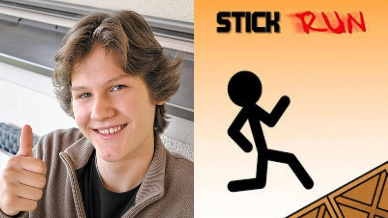 Manuel Otto y su juego Stick Run.