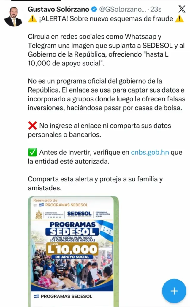 Estafa Sedesol