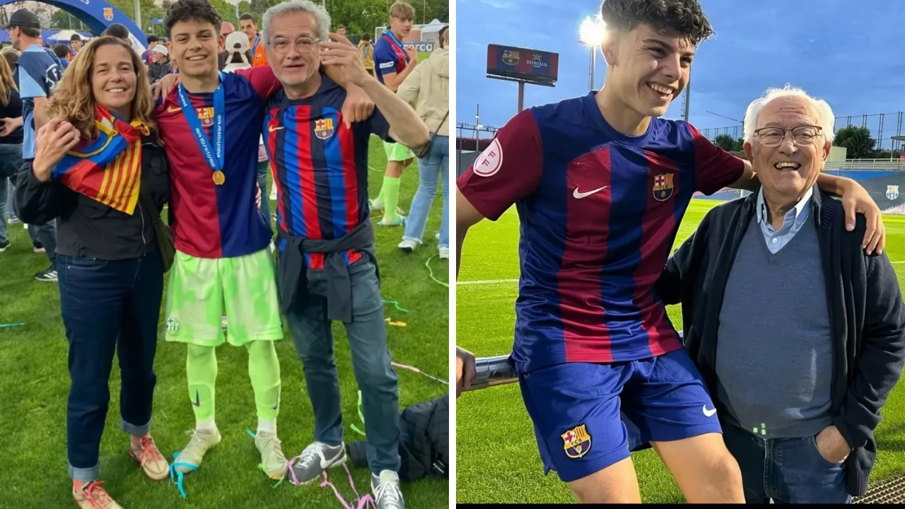  Xavi Espart junto a sus abuelo 